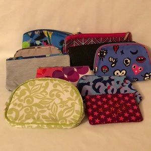 Assortment of 10 cosmetic bags brand new